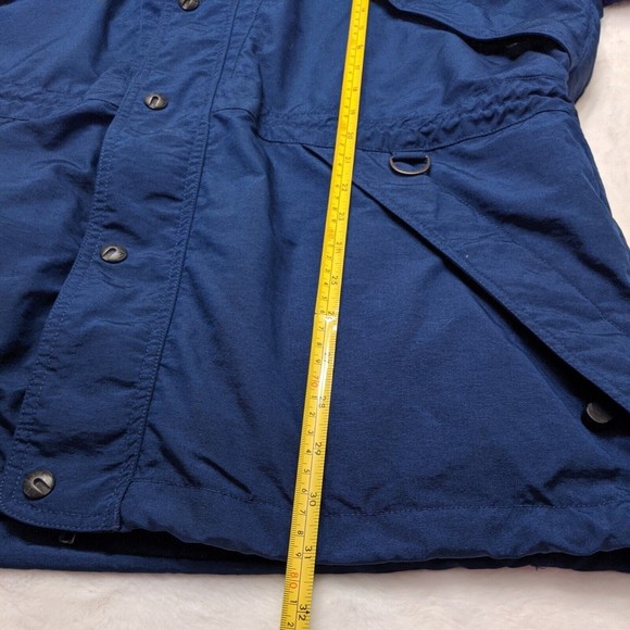 Vintage Men's Small The North Face Blue Zip Up Hooded Rain Jacket TNF - Picture 10 of 12